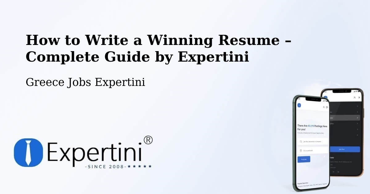 Resume Writing Guide for Job Seekers – Dhráfi - Dhráfi, Greece Jobs Expertini